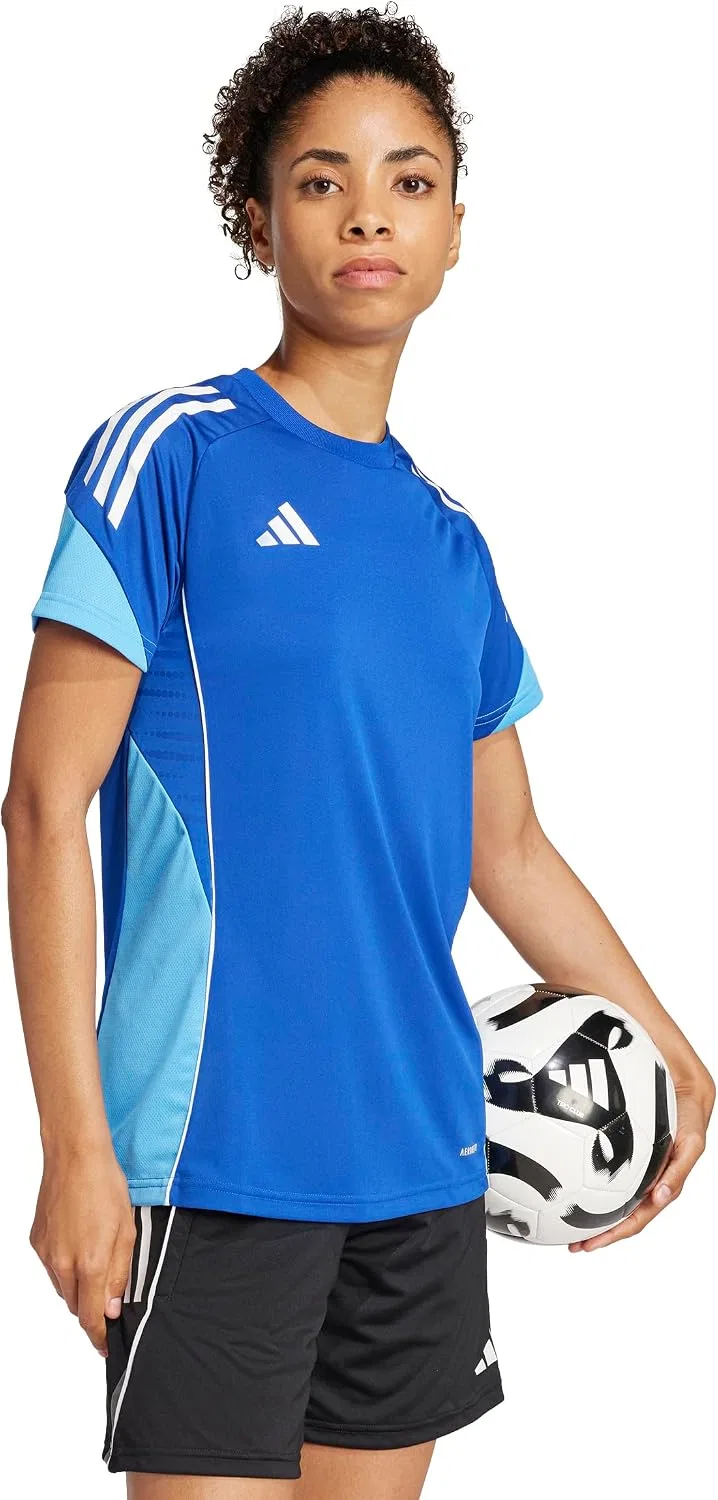 Женская футболка для тренировок Tiro 25 Competition adidas, Team Royal Blue/Blue Burst — фото 3