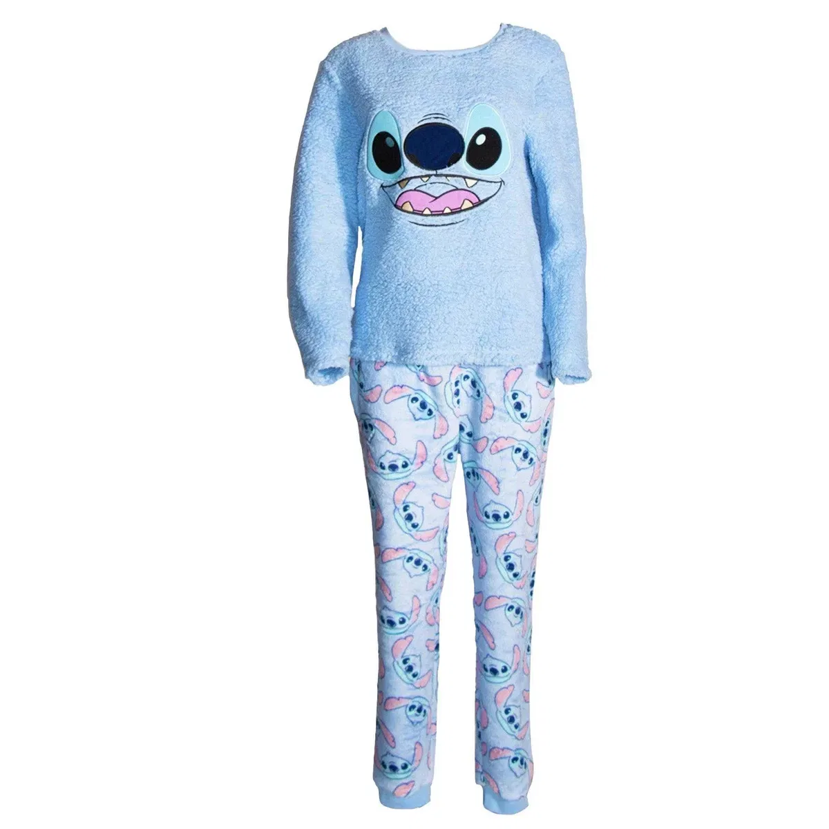 Комплект пижамы из флиса с длинным рукавом Lilo & Stitch, Blue