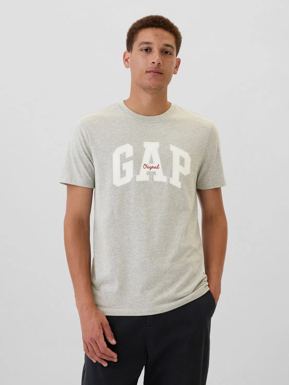 Футболка Everyday Soft Logo Gap, серый