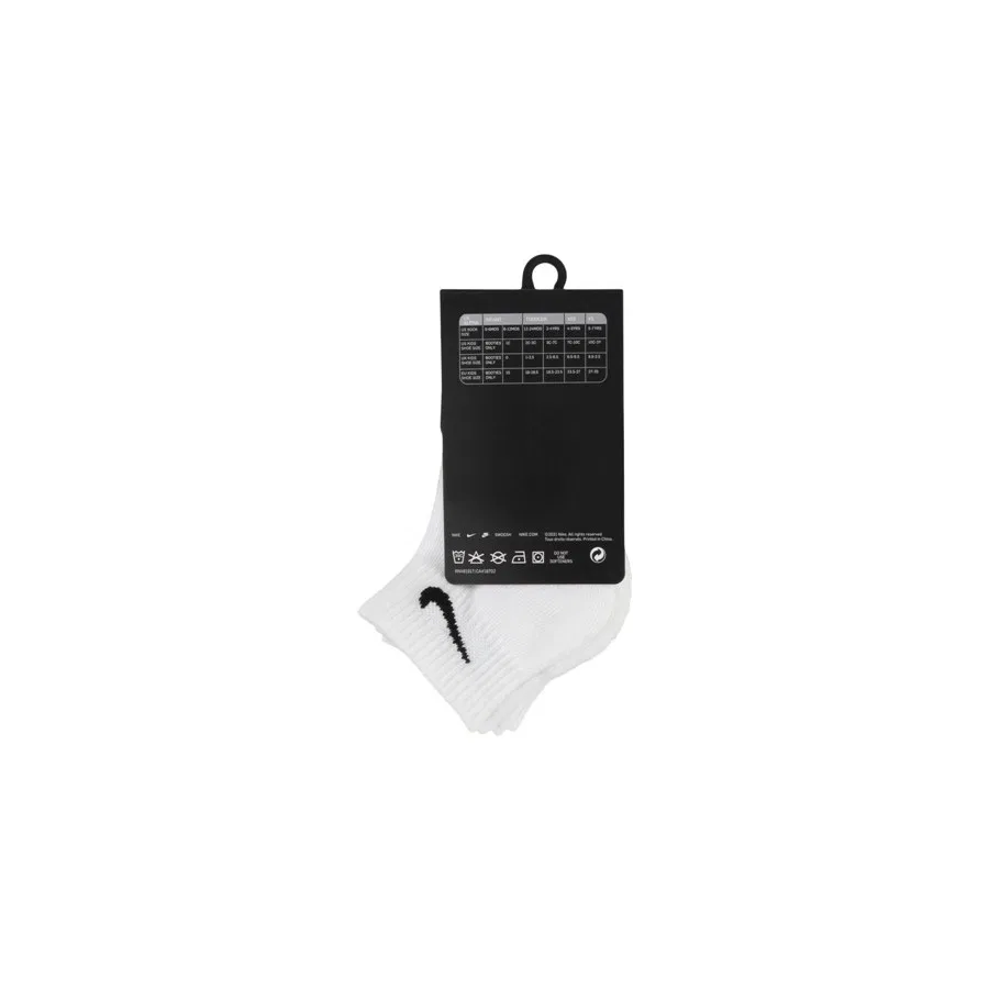 Спортивные носки с усиленной пяткой Nike Little Kids' Cushioned Ankle Socks, Белый — фото 2