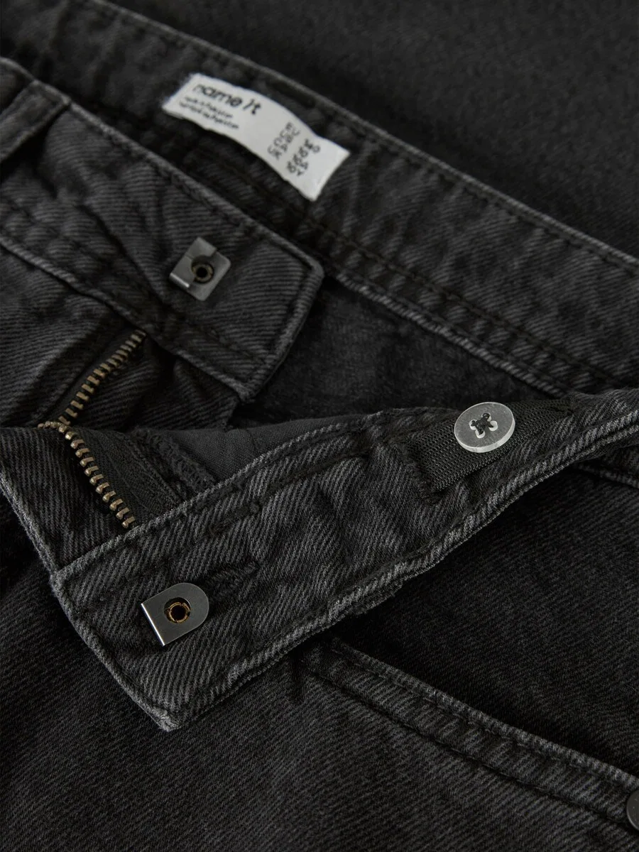 Джинсы NAME IT Baggy Jeans 'NKMBen' из черного денима — фото 4