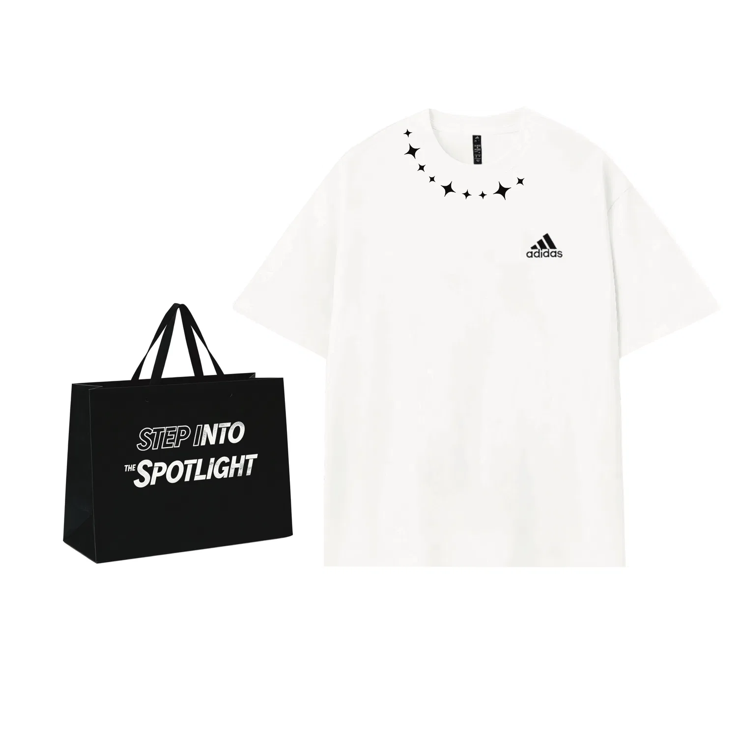 Футболка с принтом Star Chain Premium Shopping Bag, Adidas, White — фото 3