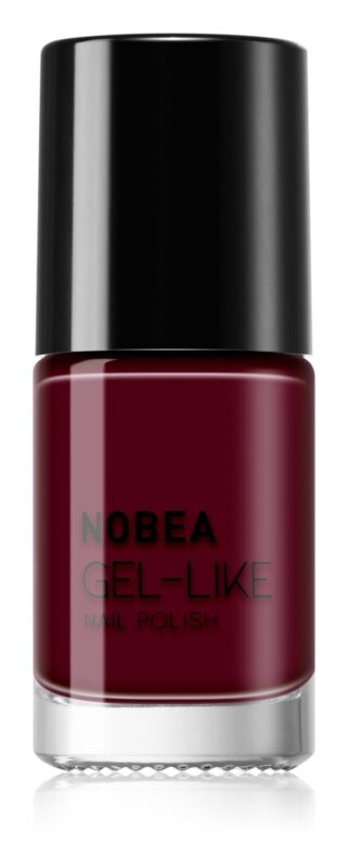 

Лак для ногтей с гелевым эффектом NOBEA Day-to-Day, оттенок Dark cherry #N09 6 мл