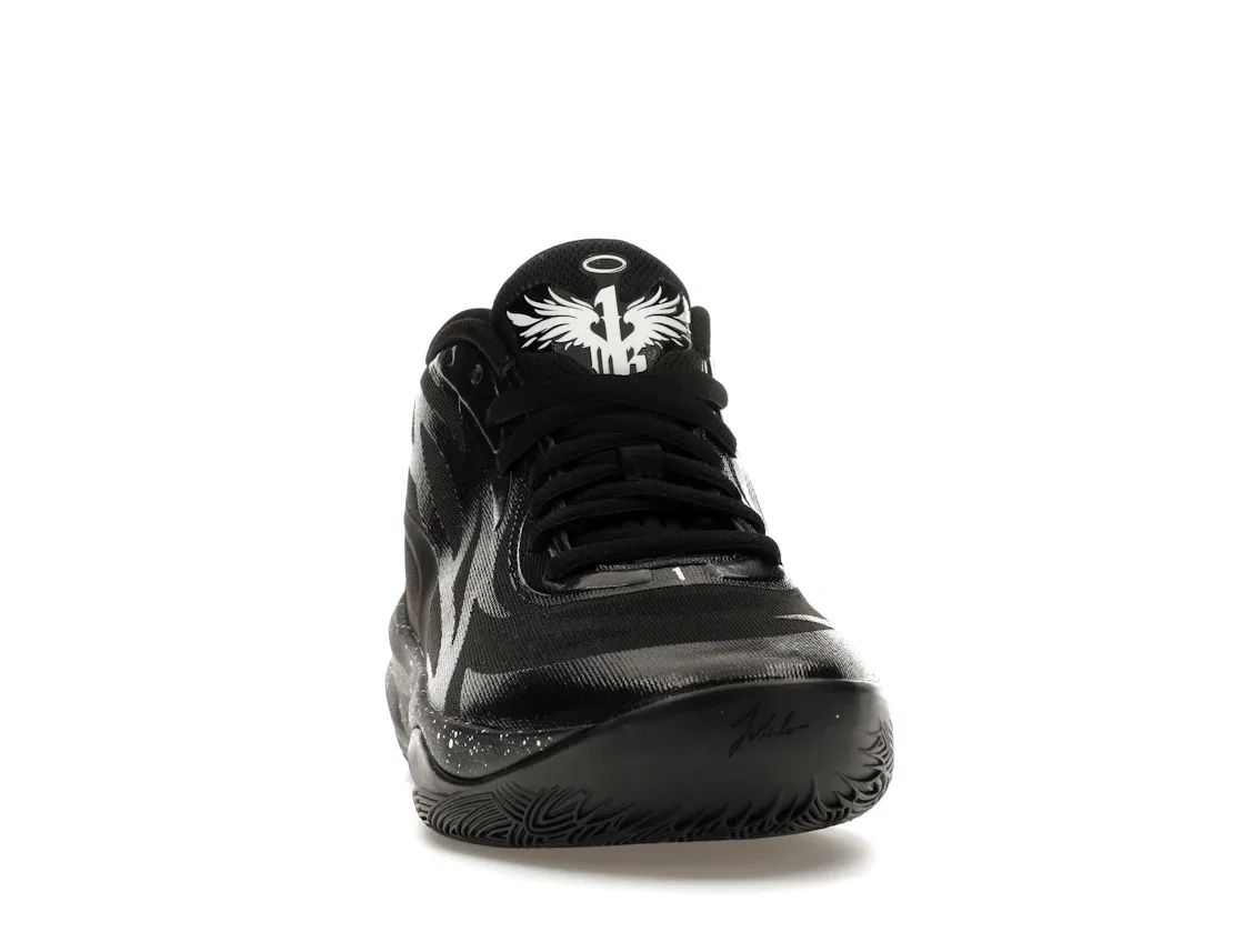 Детские кроссовки для баскетбола с технологичным верхом Puma LaMelo Ball MB.02, Black/White/Oreo — фото 2