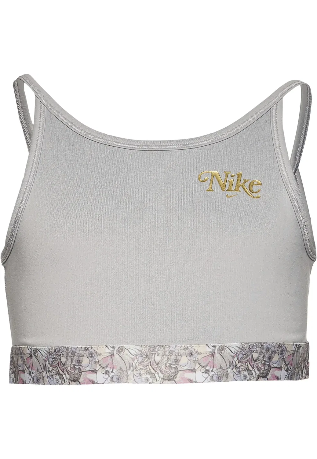 Женский спортивный бюстгальтер Trophy Nike, Smoke Grey/Metallic Golden — фото 3