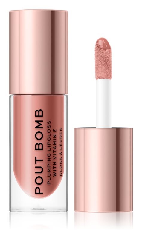 

Глянцевый блеск для губ, придающий объем Makeup Revolution Pout Bomb, оттенок Doll 4.6 мл