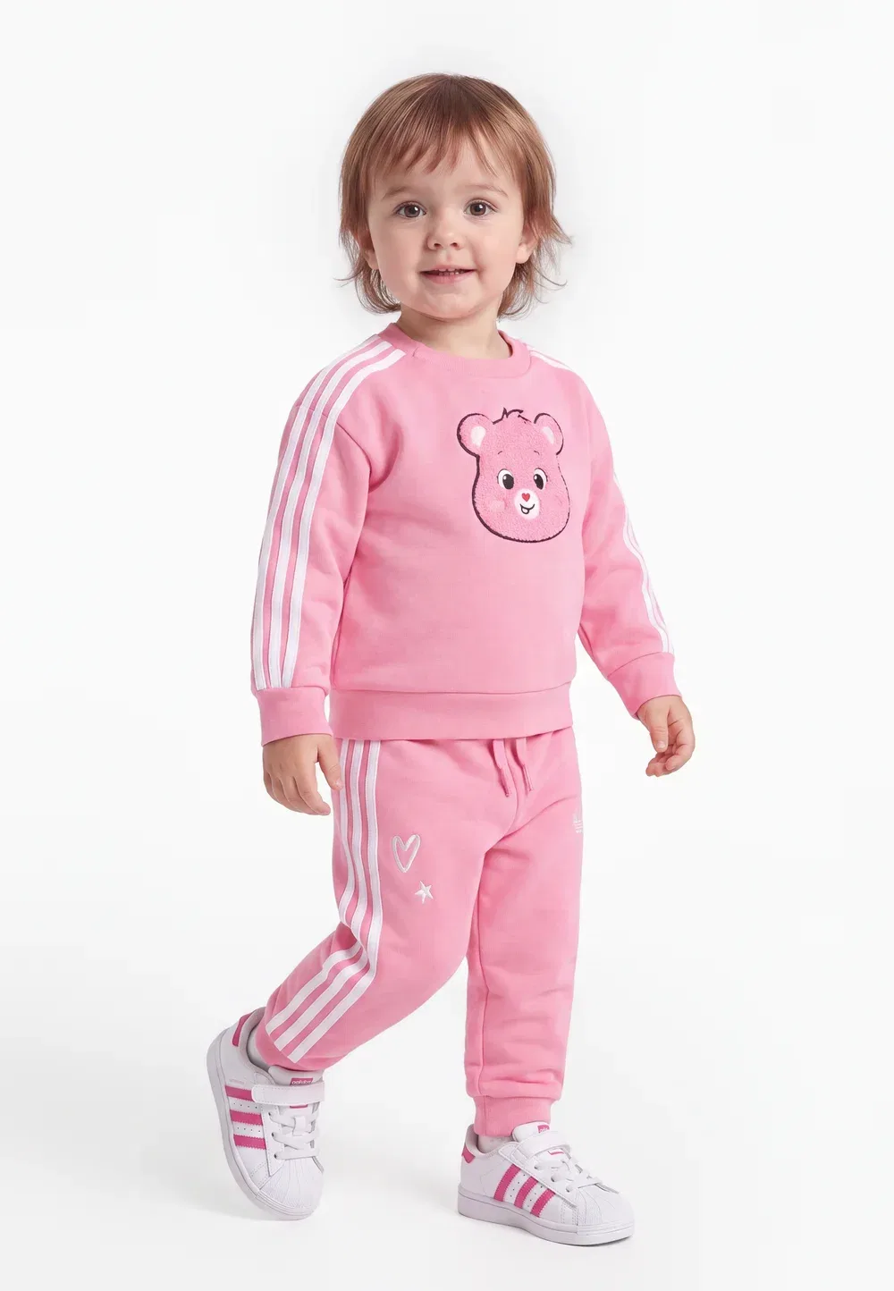 Спортивный костюм Care Bears Crew Set Adidas Originals, Bliss Pink