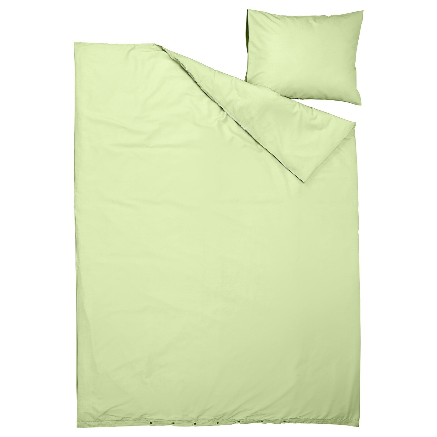 Комплект постельного белья Ikea Piltandvinge, 2 предмета, 150x200/50x60 см, светло-зеленый — фото 2