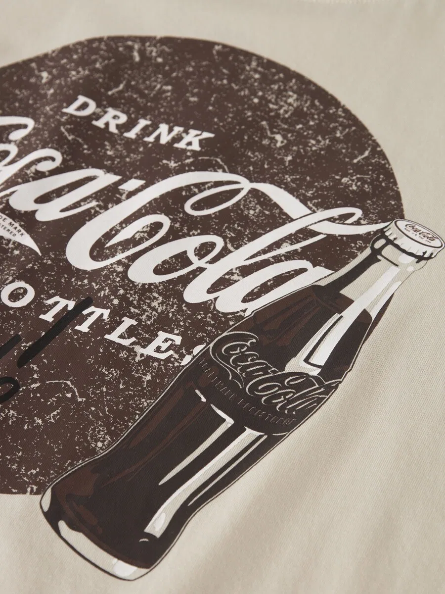 Футболка «Coca Cola» цвета экрю TWO SOON — фото 3