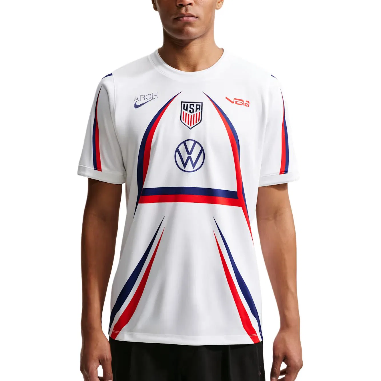 Футболка с круглым вырезом Academy, Nike, White
