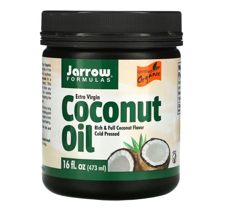 

Органическое кокосовое масло Jarrow Formulas холодного отжима, 473 мл