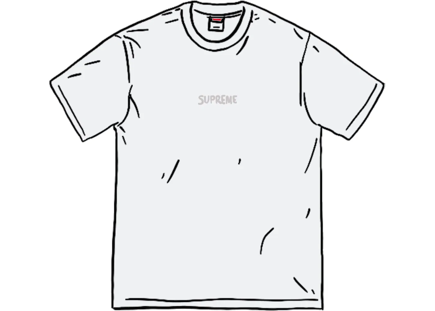 Мужская футболка с принтом Supreme S/S Top, White