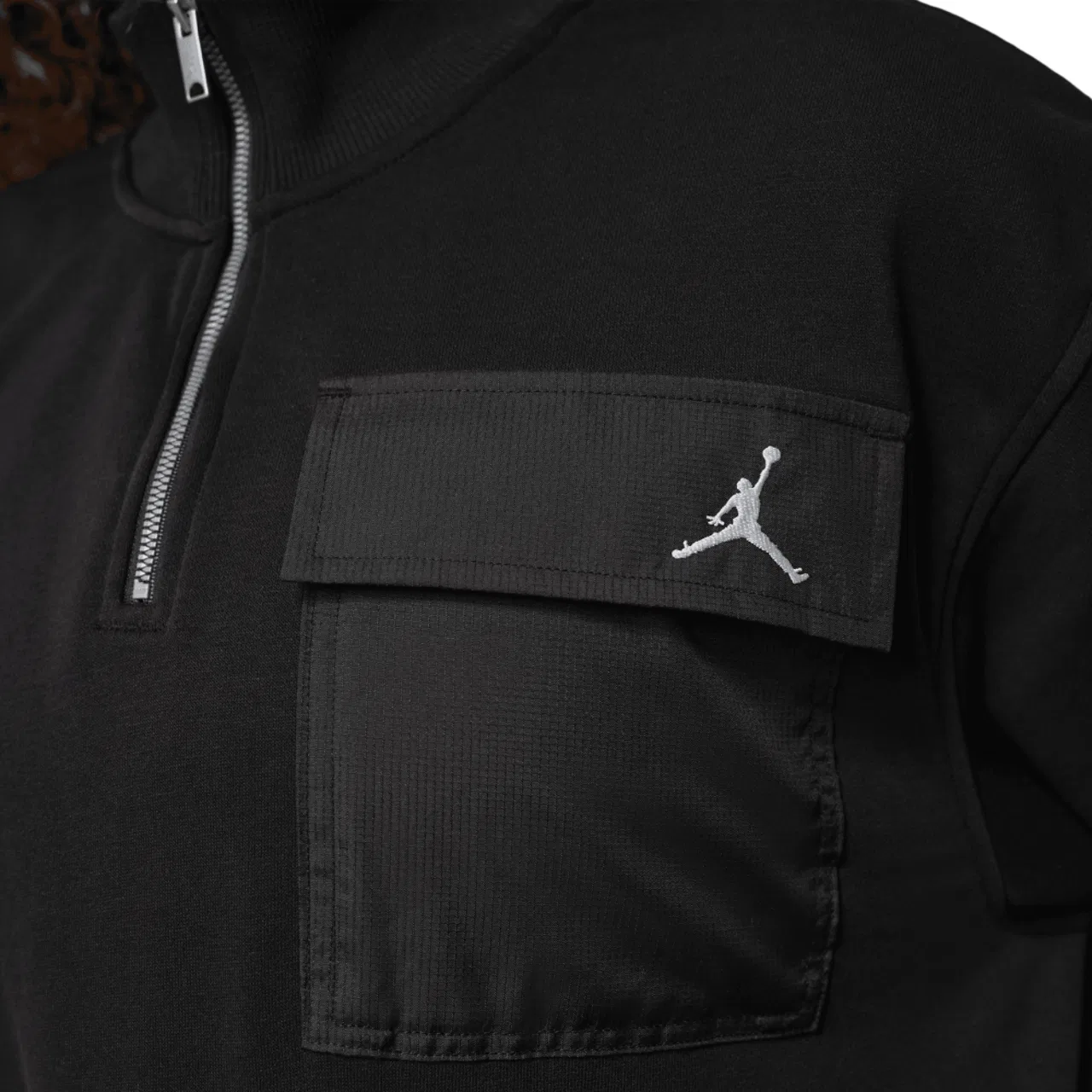 Женская флисовая кофта с четверть-застежкой Brooklyn Fleece Jordan, черный — фото 4