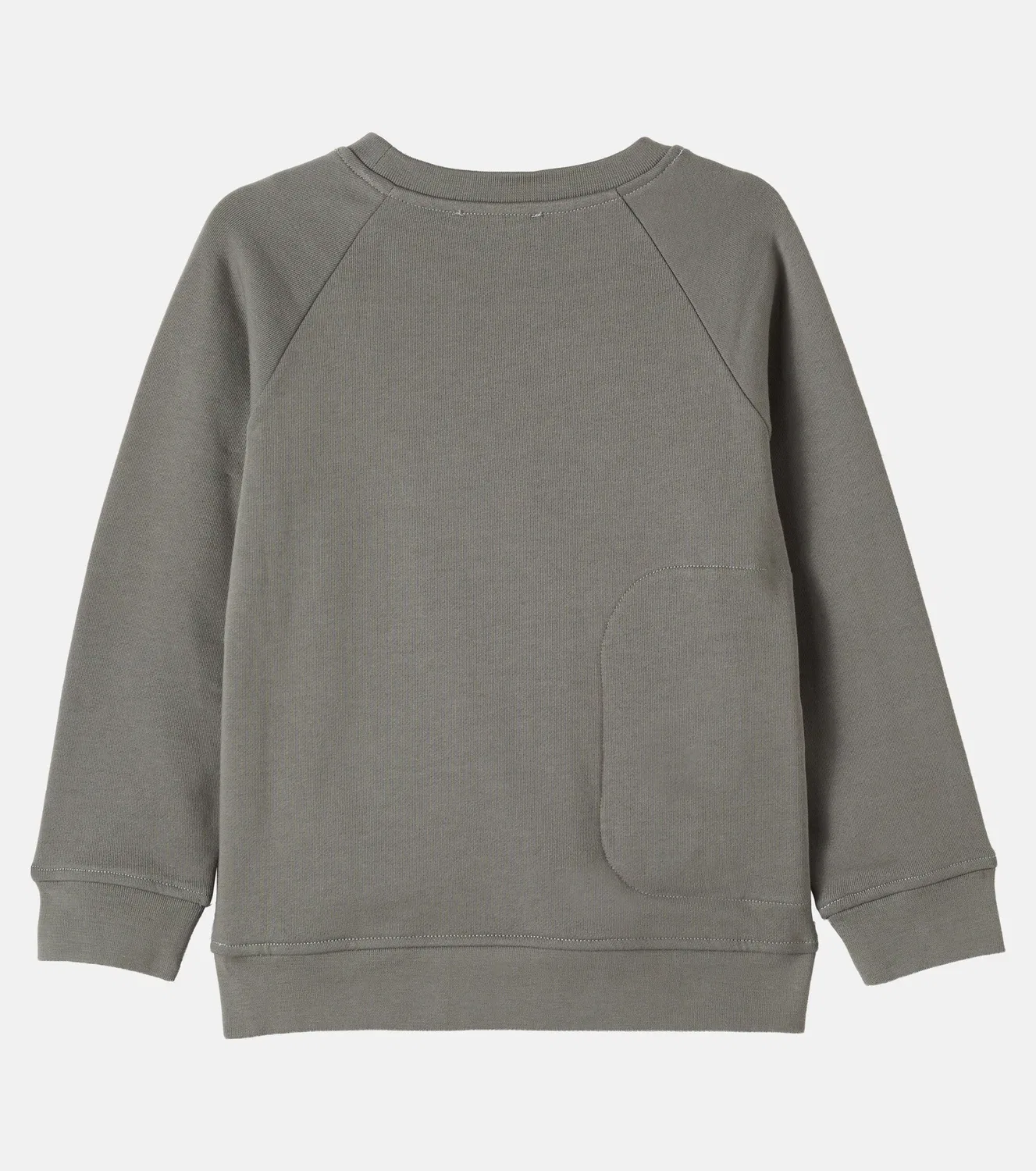 Свитшот хлопковый с принтом Stella Mccartney Kids, зеленый — фото 3