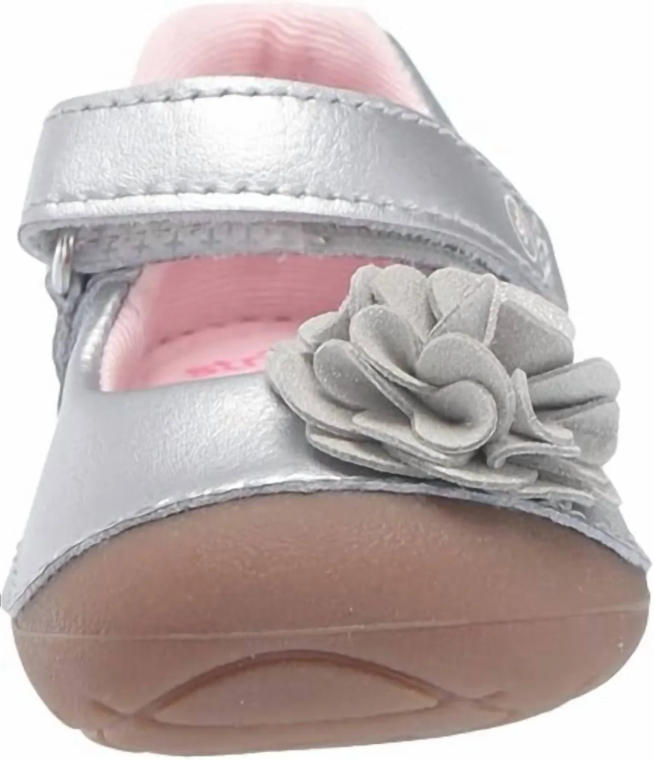 Детские туфли для девочек Мэри Джейн Soft Motion Aria Stride Rite, Silver — фото 3