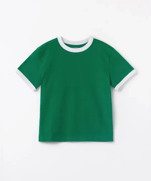 Футболка с расслабленным кроем, Musinsa Standard Kids, ирландский зеленый — фото 2