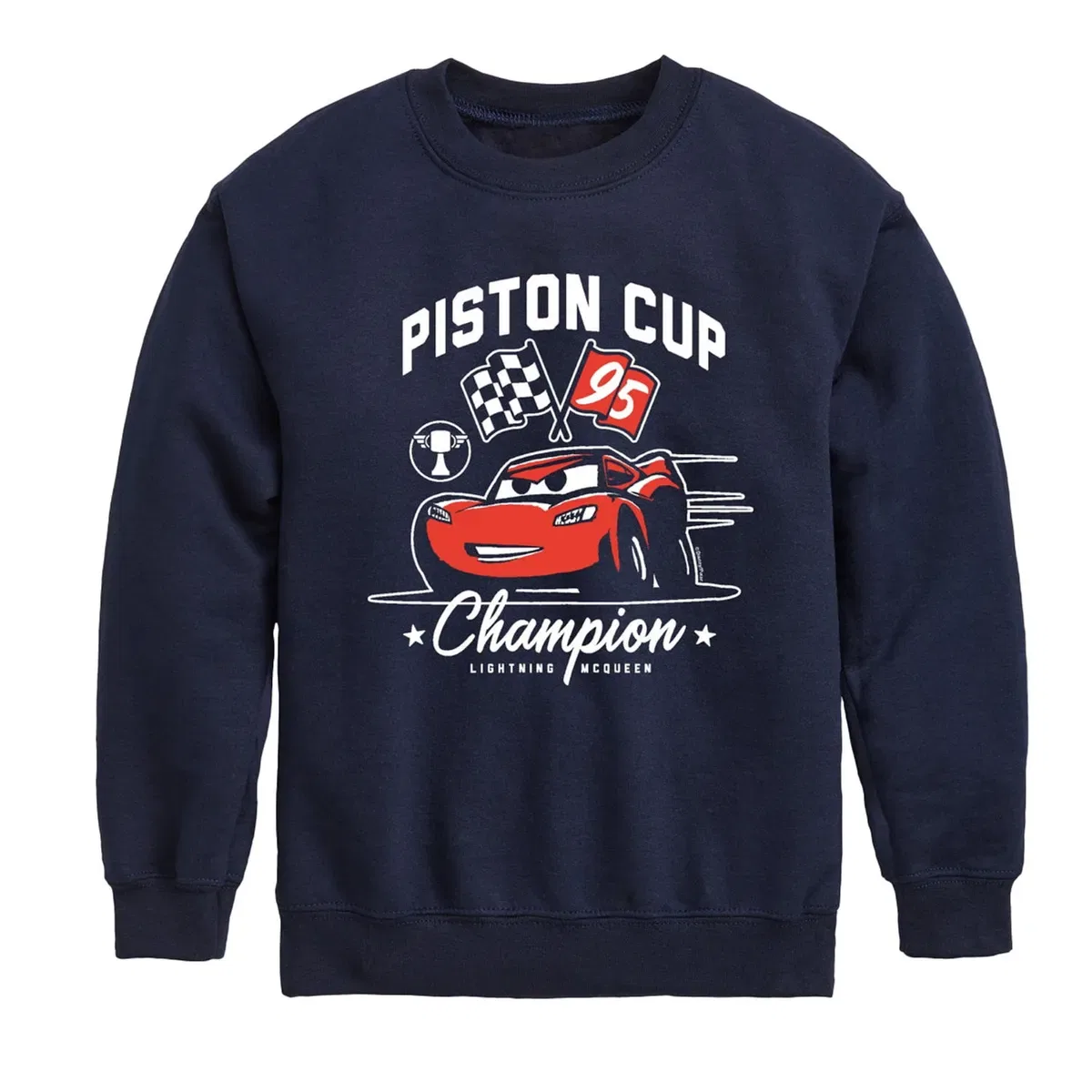 Свитшот с принтом Piston Cup Cars, Navy