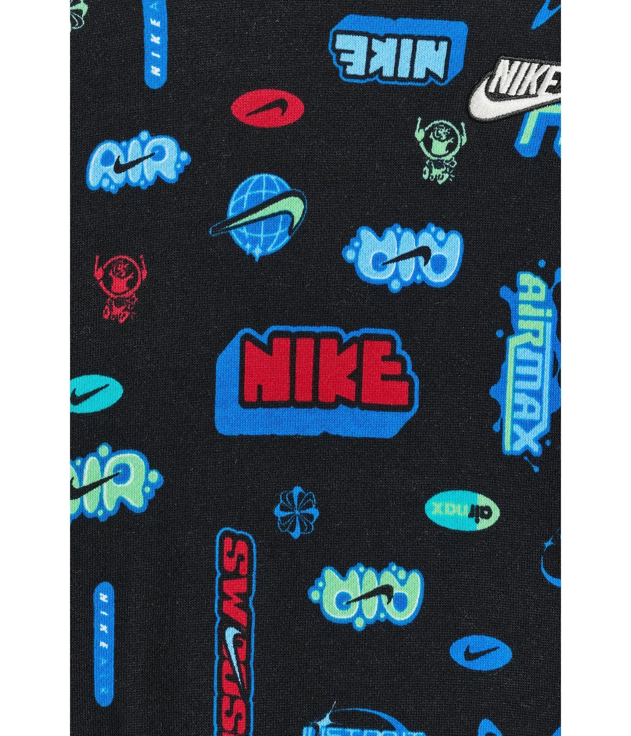 Комплект Aop из флисовой толстовки и спортивных брюк (для малышей) Nike Kids, Black — фото 3