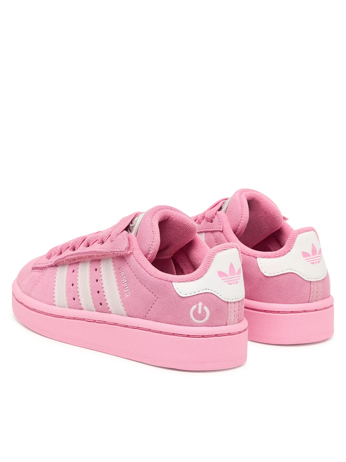 Кроссовки для девочки Campus Led Lights Comfort Closure Elastic Lace Adidas, розовый — фото 3