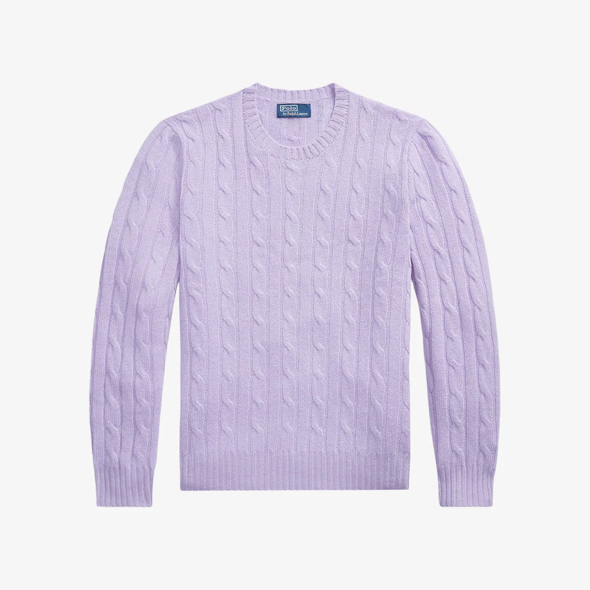 Кашемировый джемпер крупной вязки Polo Ralph Lauren, фиолетовый