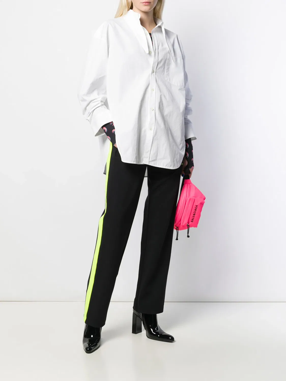 Джоггеры с неоновыми аппликациями, черные Balenciaga, черный — фото 2
