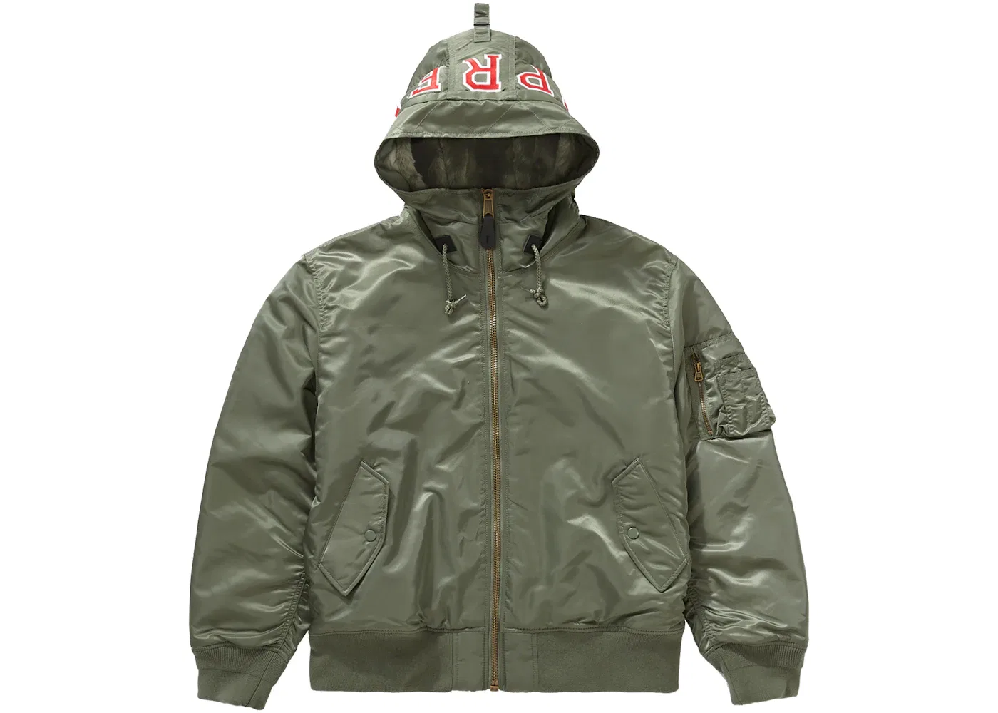 Мужская куртка-бомбер с капюшоном MA-1 Supreme, Olive