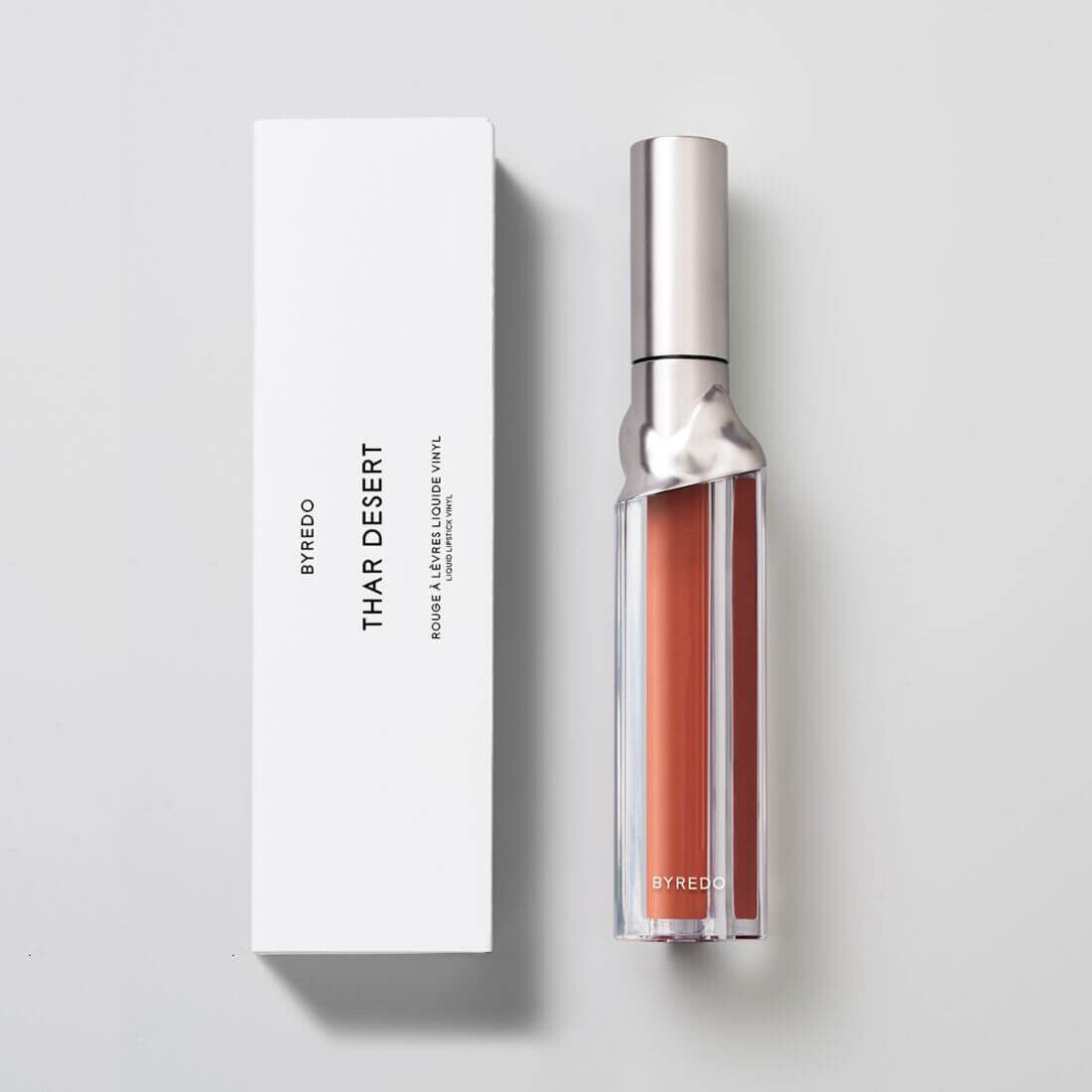 Жидкая помада для губ Byredo Vinyl Thar Desert, 4 мл, рыжевато-розовый — фото 2
