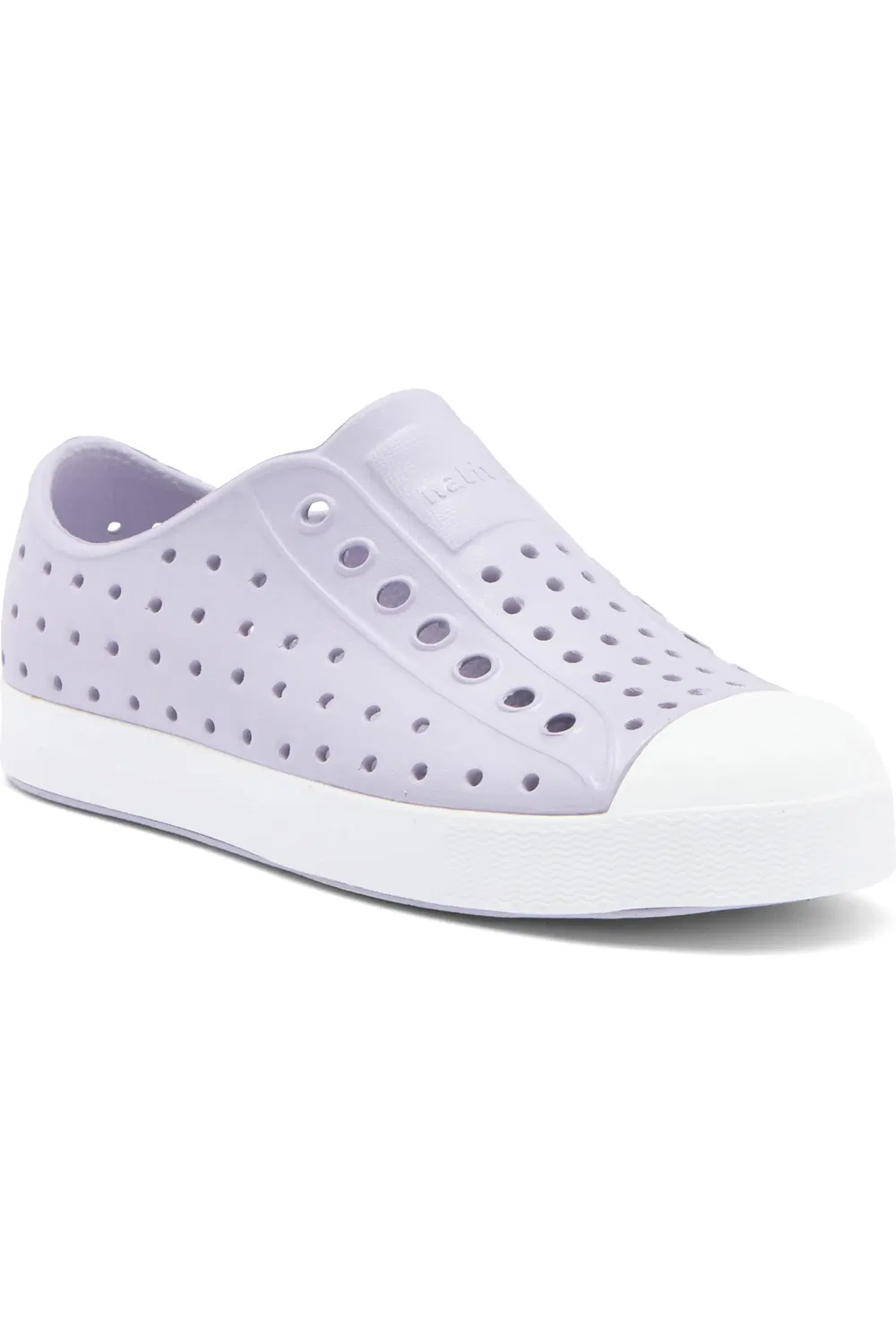Кеды детские водонепроницаемые Jefferson Slip-On Native Shoes, Future Purple/Shell White