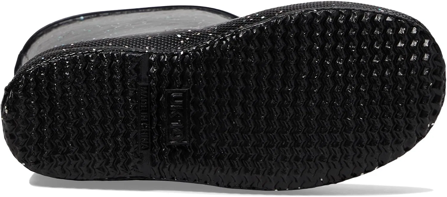 Детские сапоги для девочек с блестками Hunter Original First Classic Giant Glitter, Black — фото 3