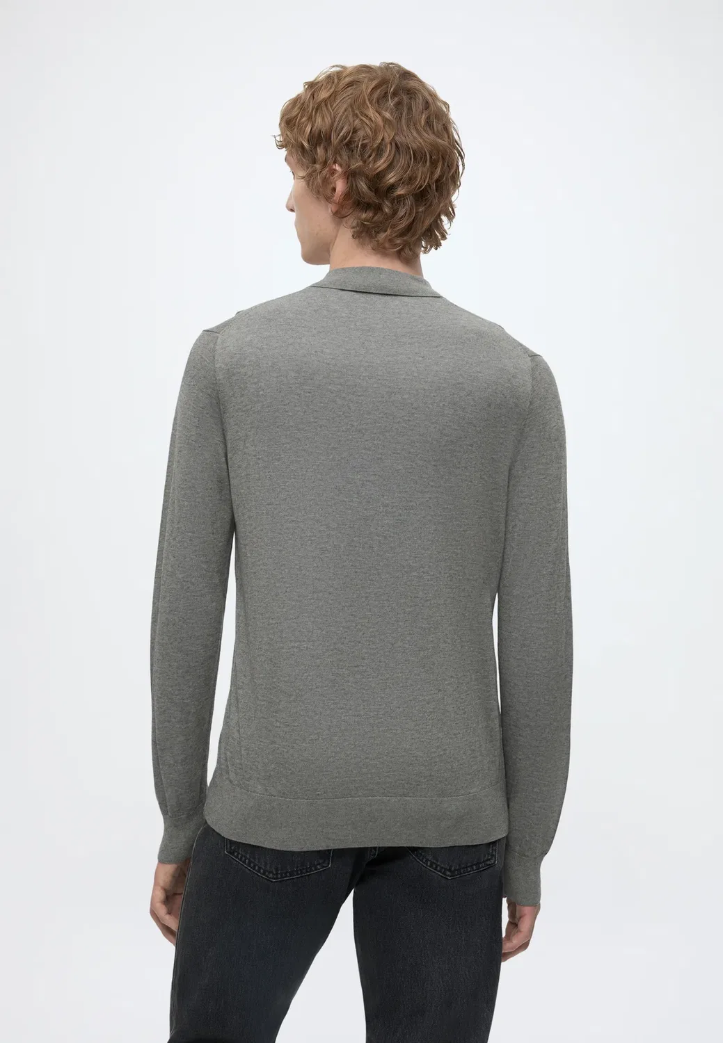 Вязаная рубашка поло - поло-рубашка Lacoste, Grey — фото 3