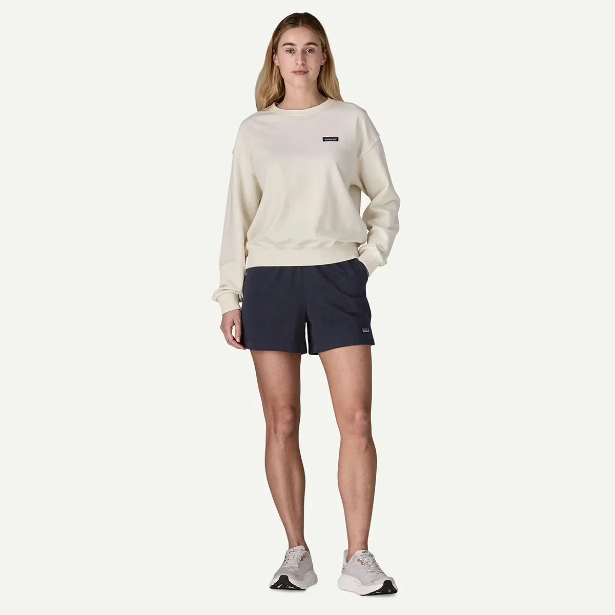 Женские шорты из французского футера Daily Short Patagonia, Sunken Blue — фото 4