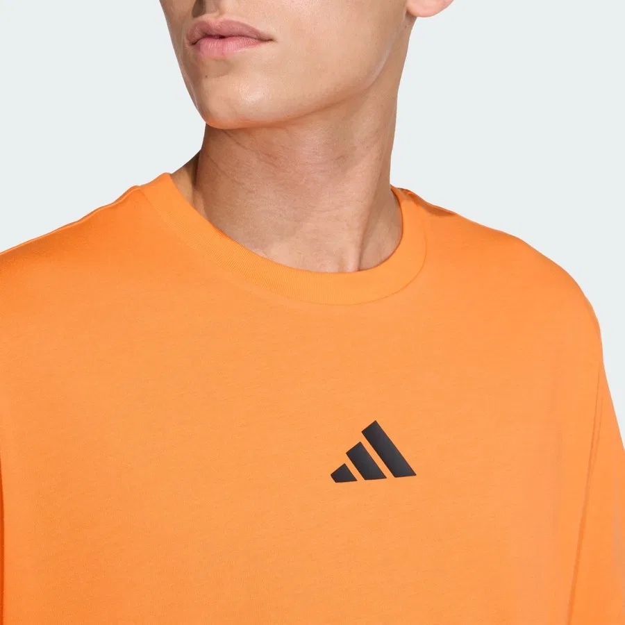 Футболка с графическим принтом Performance Climacool Training Identity adidas, Оранжевый — фото 4