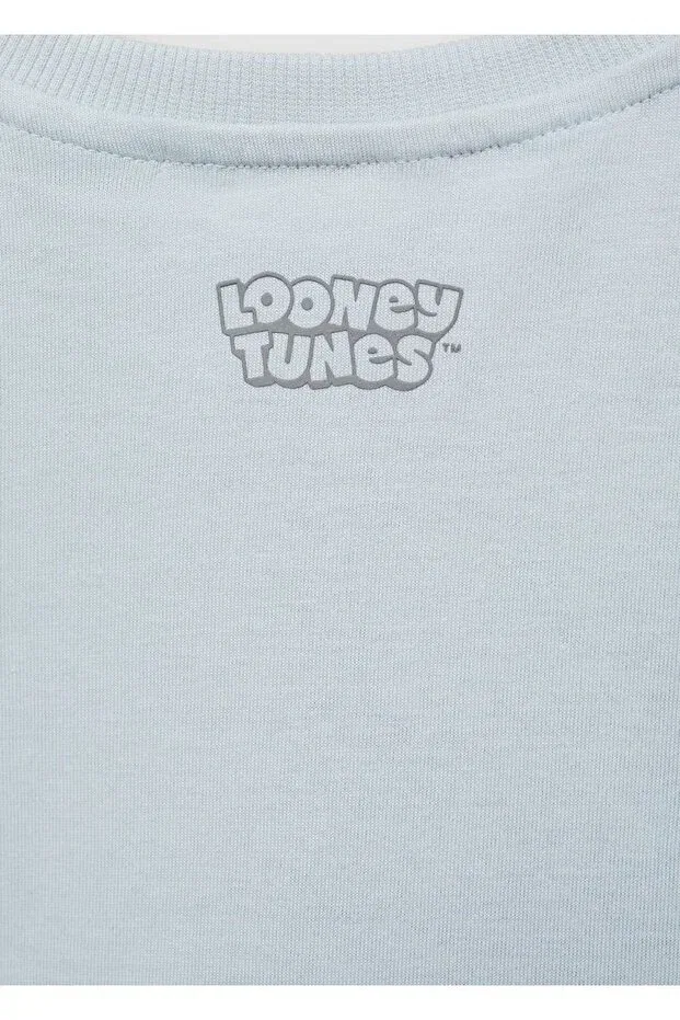 Детская футболка для девочек с коротким рукавом Looney Tunes T-Shirt Mango Baby, Sky Blue — фото 4