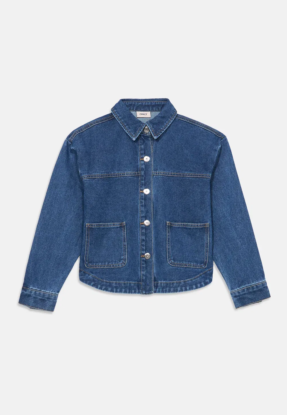 Koglara - джинсовая куртка Only Girls, Medium Blue Denim — фото 3