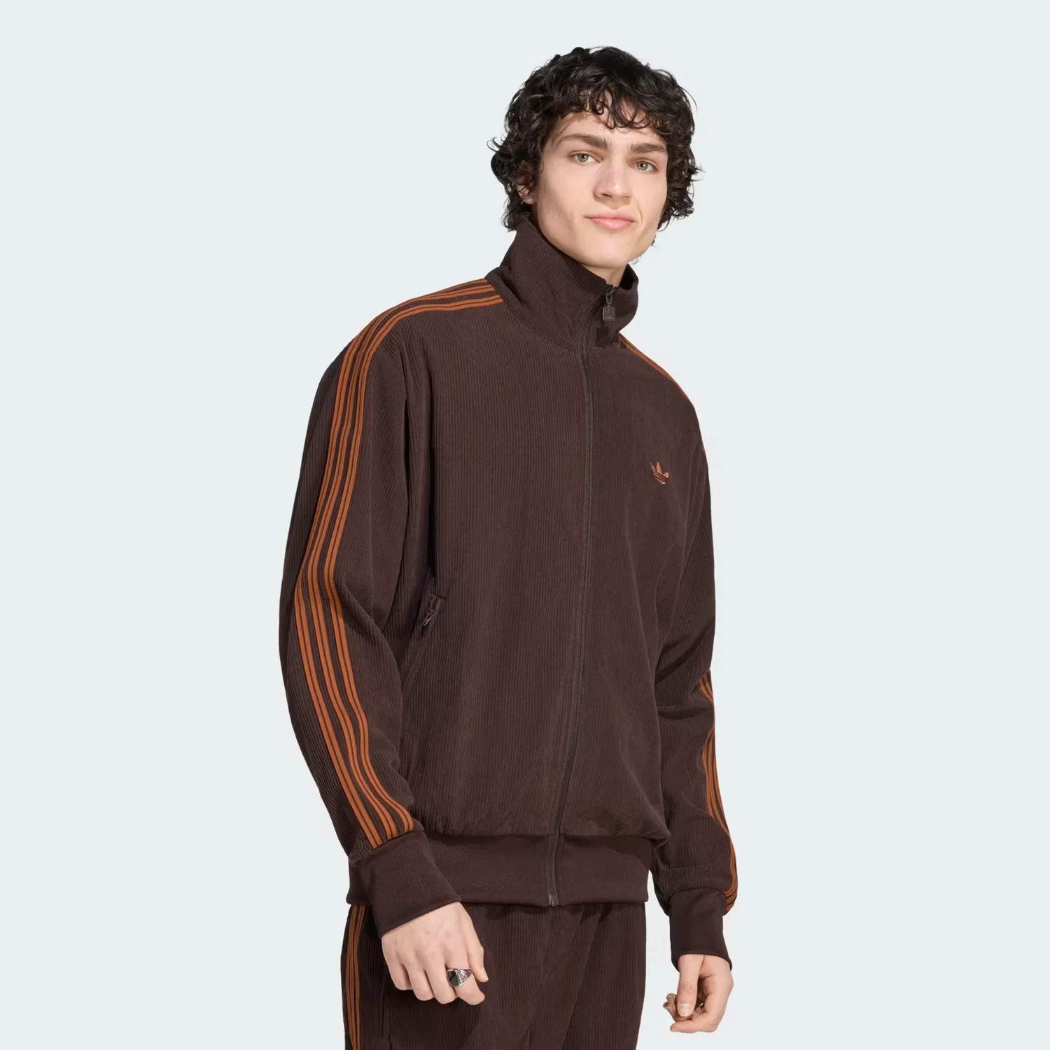 Мужская вельветовая олимпийка Firebird Adidas Originals, Aurora Coffee