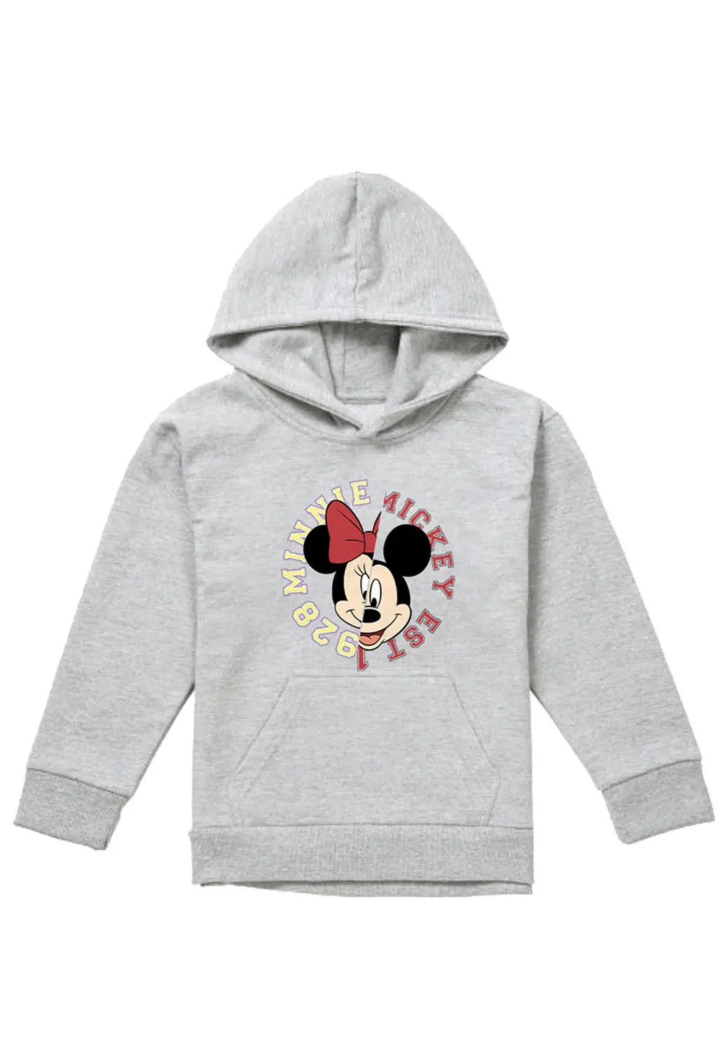 Детский худи с принтом Collegiate Youth Kids Pull-over Hoodie Disney, Grey
