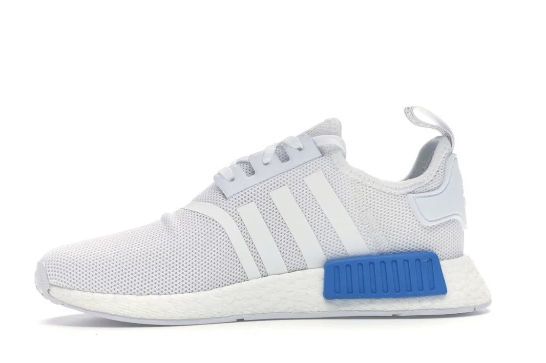 Детские кроссовки Lifestyle Adidas NMD R1, Cloud White/Cloud White/Bright Blue — фото 3