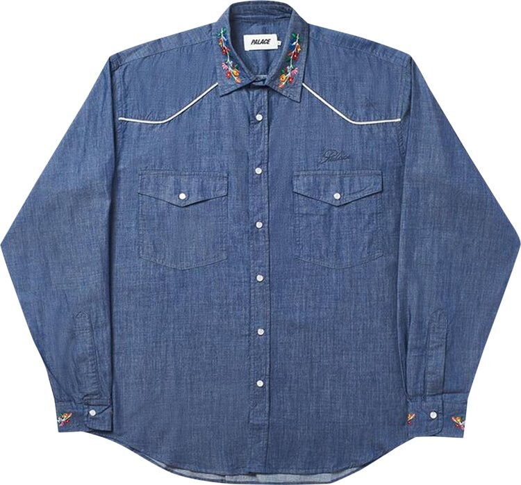 

Рубашка Palace Ye-Ha(m) Shirt 'Indigo', синий