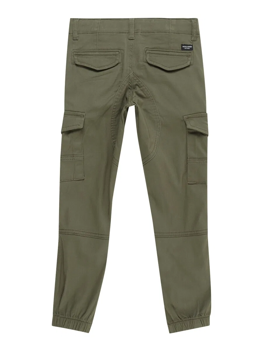 Зауженные брюки-мини 'Paul Flake' оливкового цвета Jack & Jones Mini — фото 2