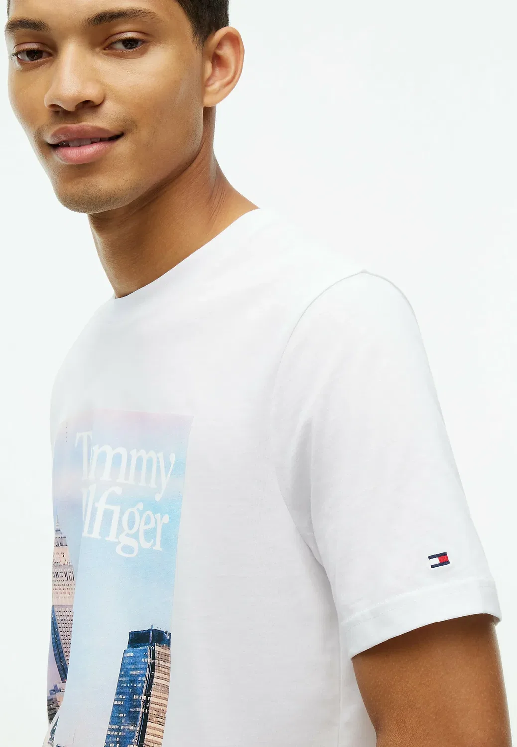 Футболка с фотопринтом - футболка с принтом Tommy Hilfiger, White — фото 4