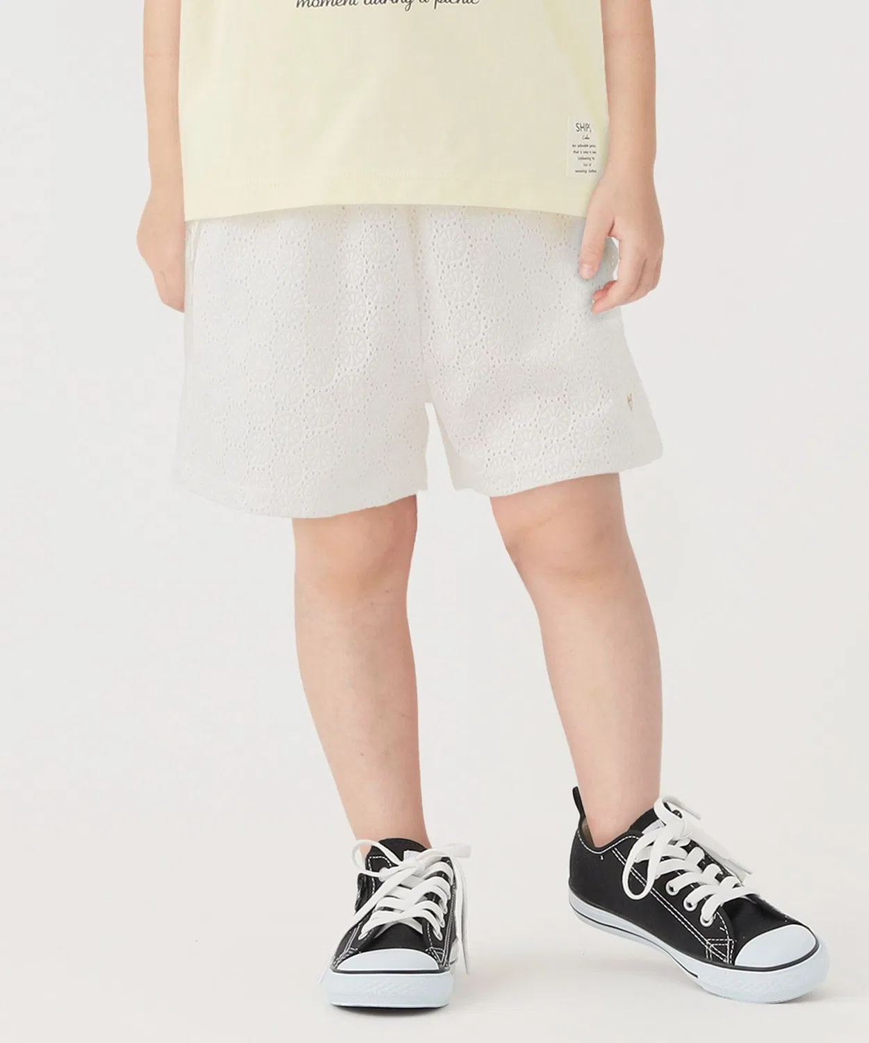 Детские шорты для девочек с кружевной вышивкой SHIPS Colors, Off White