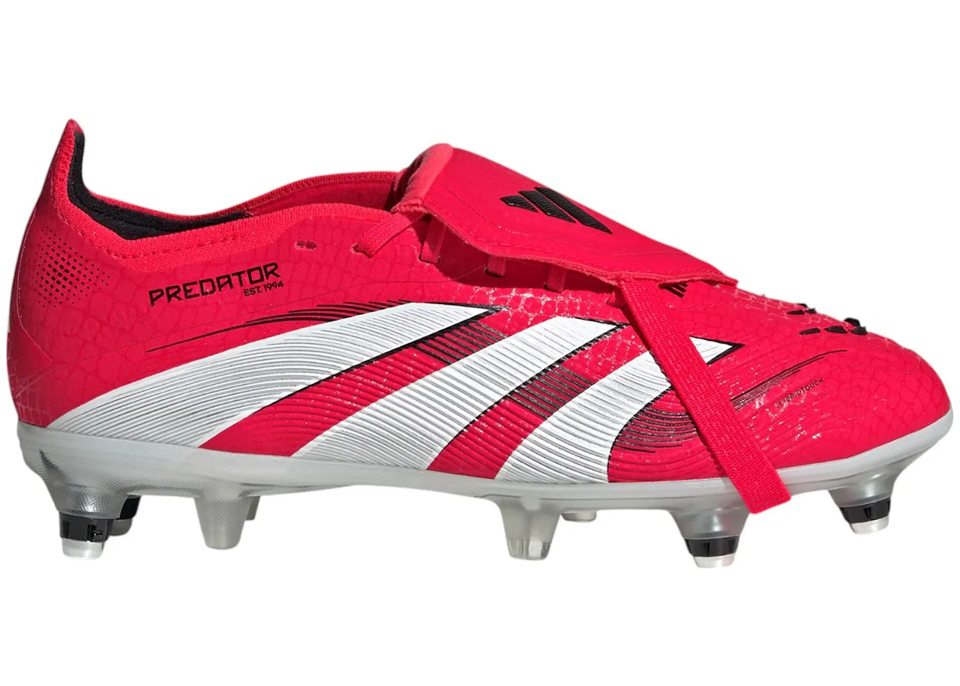 Детские бутсы Predator Elite Fold-Over Tongue SG Adidas, Lucid Red Cloud White Core Black
