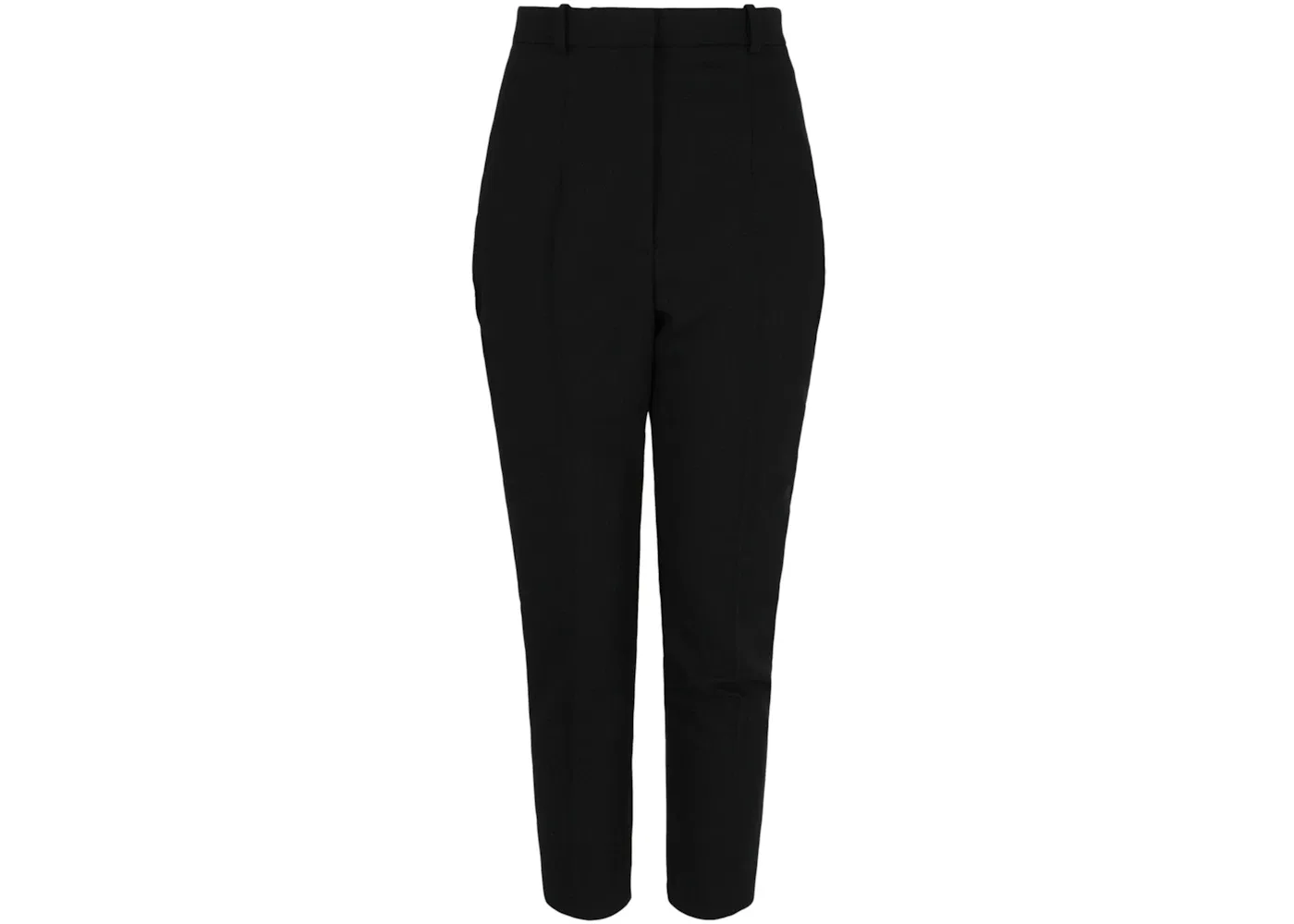 Женские брюки-сигареты с высокой посадкой Alexander McQueen, Black