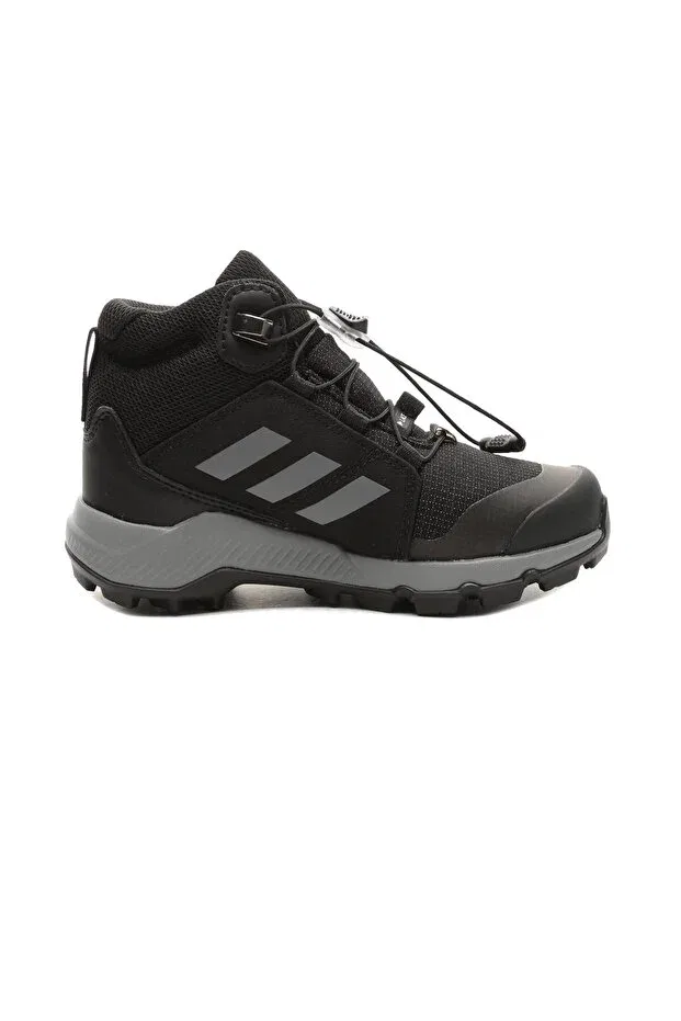 Детские ботинки для девочек с принтом Terrex Mid GTX K & Ccedil; Adidas, Black Gray — фото 4