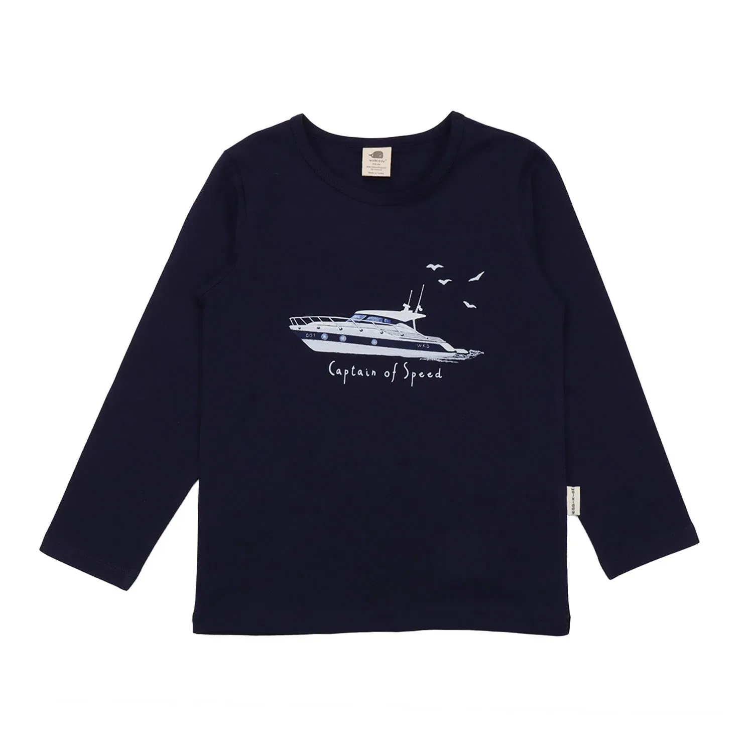Лонгслив с принтом Marine Adventures Walkiddy, синий