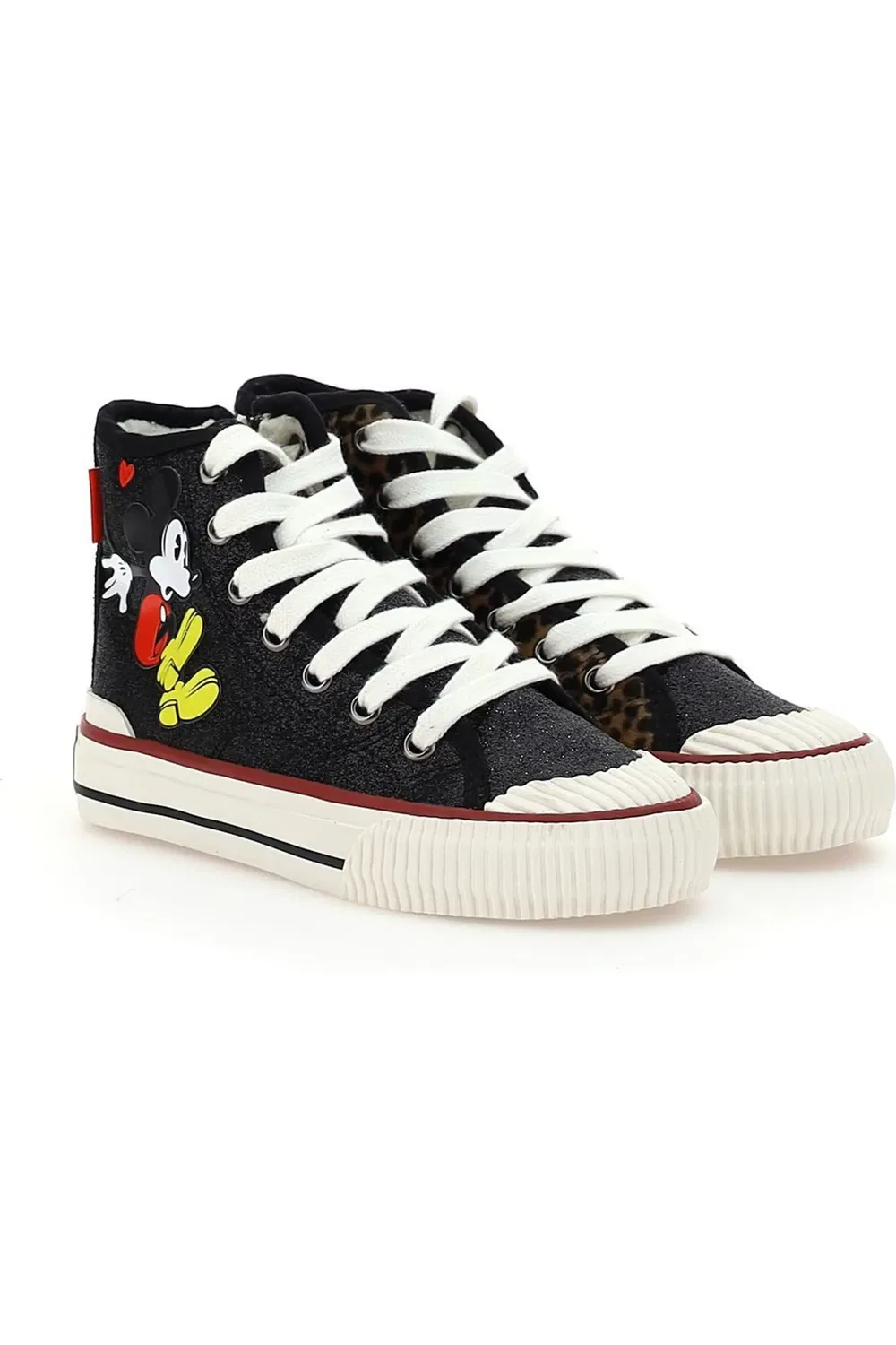 Кроссовки детские с принтом Mickey Leopard Master of Arts, черный