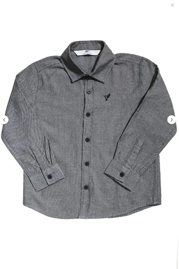 Детская рубашка для мальчиков с длинным рукавом Mars Fashion, Gray