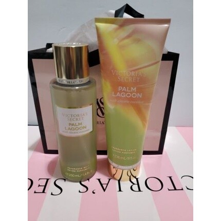 Набор из 2 предметов Victoria's Secret Palm Lagoon Fragrance Mist Spray & Body Lotion Новинка — фото 4