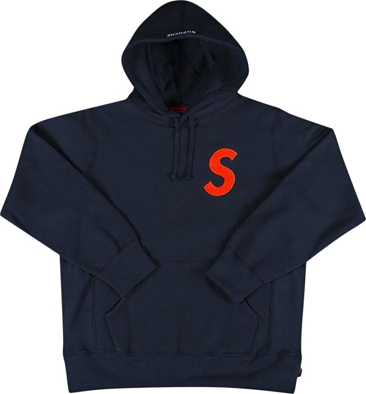 

Толстовка Supreme S Logo Hooded Sweatshirt 'Navy', синий