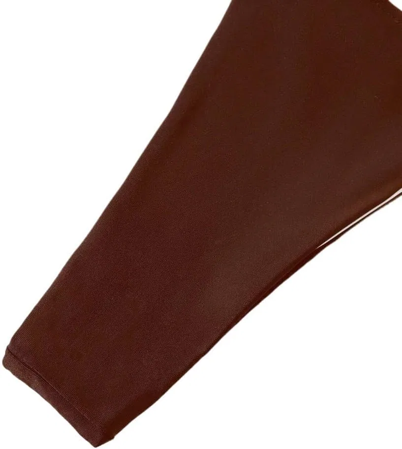 Женский бикини-сет с квадратным вырезом Low Waist, Brown — фото 4